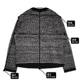 theory luxe CANBERRA AELLA 2 Vネックニットカーディガン 38 定価42900円 24AW ブラック ホワイト レディース セオリーリュクス【中古】6-0304T♪