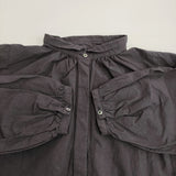 nest Robe コンパクトカラーギャザーワンピース 定価34100円 ワンピース インクブラック レディース ネストローブ【中古】6-0304M♪