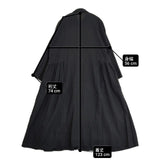 nest Robe/UpcycleLino 01223-1060 近江晒 サイドギャザー ワンピース ブラック レディース ネストローブ/アップサイクルリノ【中古】6-0618M∞