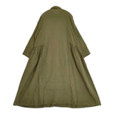 nest Robe/UpcycleLino 01223-1060 近江晒 サイドギャザー ワンピース カーキ レディース ネストローブ/アップサイクルリノ【中古】6-0618M∞