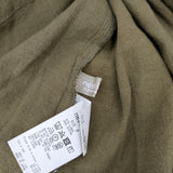 nest Robe/UpcycleLino 01223-1060 近江晒 サイドギャザー ワンピース カーキ レディース ネストローブ/アップサイクルリノ【中古】6-0618M∞