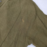 nest Robe/UpcycleLino 01223-1060 近江晒 サイドギャザー ワンピース カーキ レディース ネストローブ/アップサイクルリノ【中古】6-0618M∞
