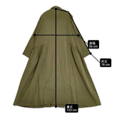 nest Robe/UpcycleLino 01223-1060 近江晒 サイドギャザー ワンピース カーキ レディース ネストローブ/アップサイクルリノ【中古】6-0618M∞