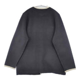 23区 ミニブークレ ニットジャケット 定価31900円 ノーカラージャケット グレー レディース ニジュウサンク【中古】6-0813T∞