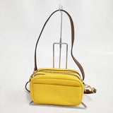 Tory Burch ペリーボンベ レザー ショルダーバッグ イエロー レディース トリーバーチ【中古】6-0812G∞