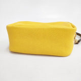Tory Burch ペリーボンベ レザー ショルダーバッグ イエロー レディース トリーバーチ【中古】6-0812G∞