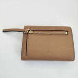 Tory Burch ロビンソン ペブルド スモールウォレット 三つ折り財布 ベージュ レディース トリーバーチ【中古】6-0530G∞