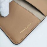 Tory Burch ロビンソン ペブルド スモールウォレット 三つ折り財布 ベージュ レディース トリーバーチ【中古】6-0530G∞