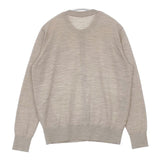 23区 クルーネック ウール カーディガン グレージュ レディース ニジュウサンク【中古】6-0813T∞