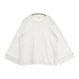 23区 SLOW 2WAYデザイン TEE 定価12980円 長袖Ｔシャツ カットソー ロンＴ ホワイト レディース ニジュウサンク【中古】6-0618M∞