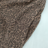 23区 洗える LIBERTY ヴィンテージプリントワンピース リバティ 比翼ボタン ワンピース ブラウン レディース ニジュウサンク【中古】6-0618M∞
