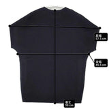 23区 洗える ヴィスコースストレッチ 半袖 セーター ニット ブラック レディース ニジュウサンク【中古】6-0701S∞
