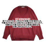 23区 SLOW コットンシルク Vネック ニット 定価16940円 セーター ニット ワインレッド レディース ニジュウサンク【中古】6-0618M∞