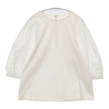 23区 コットンツイルジャージー ボリュームスリーブ プルオーバー 定価14960円 ブラウス シャツ オフホワイト ホワイト レディース ニジュウサンク【中古】6-0504M∞