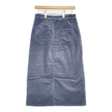 23区 DENIM 洗えるベルベットストレッチ Aライン スカート 定価23100円 ロングスカート ブルーグレー レディース ニジュウサンク【中古】6-0813T∞