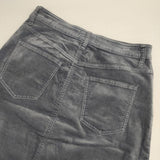 23区 DENIM 洗えるベルベットストレッチ Aライン スカート 定価23100円 ロングスカート ブルーグレー レディース ニジュウサンク【中古】6-0813T∞