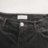 23区 DENIM 洗えるベルベットストレッチ Aライン スカート 定価23100円 ロングスカート ブラック レディース ニジュウサンク【中古】6-0813T∞