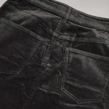 23区 DENIM 洗えるベルベットストレッチ Aライン スカート 定価23100円 ロングスカート ブラック レディース ニジュウサンク【中古】6-0813T∞