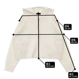theory カシミヤ混 LANA CASH VARSITY HOODIE 定価46200円 ニットジップアップ パーカー 23AW オフホワイト レディース セオリー【中古】6-0813T∞