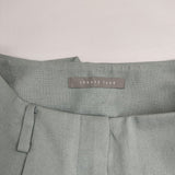 theory luxe Textured Stretch Maidi ストレッチ スラックス 日本製 サイズ36 パンツ ブルーグレー レディース セオリーリュクス【中古】6-0511G△