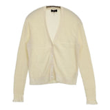 theory BRISTOL COTTON LACE TRIM CARDI カーディガン ベージュ レディース セオリー【中古】6-0618M∞