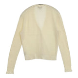 theory BRISTOL COTTON LACE TRIM CARDI カーディガン ベージュ レディース セオリー【中古】6-0618M∞