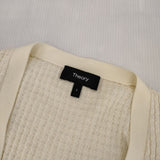 theory BRISTOL COTTON LACE TRIM CARDI カーディガン ベージュ レディース セオリー【中古】6-0618M∞