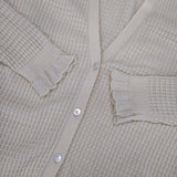 theory BRISTOL COTTON LACE TRIM CARDI カーディガン ベージュ レディース セオリー【中古】6-0618M∞