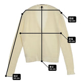 theory BRISTOL COTTON LACE TRIM CARDI カーディガン ベージュ レディース セオリー【中古】6-0618M∞