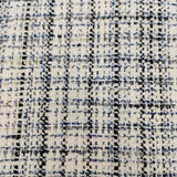 theory luxe ツイードトップス 定価35200円 FRANZ CREVON ノースリーブ ブラウス シャツ ホワイト ブルー レディース セオリーリュクス【中古】6-0701S∞