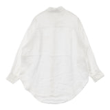 23区 MY STANDARD LIBECOリネン ビッグシルエット ポケット シャツ 定価19910円 長袖シャツ ホワイト レディース ニジュウサンク【中古】6-0504M∞