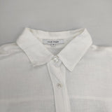23区 MY STANDARD LIBECOリネン ビッグシルエット ポケット シャツ 定価19910円 長袖シャツ ホワイト レディース ニジュウサンク【中古】6-0504M∞