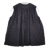 23区 MY STANDARD ALBINIノースリーブギャザーブラウス 定価14850円 ブラウス シャツ ブラック レディース ニジュウサンク【中古】6-0701S∞