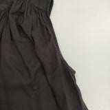 23区 MY STANDARD ALBINIノースリーブギャザーブラウス 定価14850円 ブラウス シャツ ブラック レディース ニジュウサンク【中古】6-0701S∞