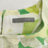theory luxe CAMO MARBLE PRINT APRO 定価59400円 03-3105525 サイズ038 ワンピース キミドリ キイロ レディース セオリーリュクス【中古】6-0515S◎