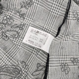 Wacoal カルソン グレンチェック ペイズリー フレア 長袖Ｔシャツ カットソー ロンＴ グレー ブラック レディース ワコール【中古】6-0618M∞