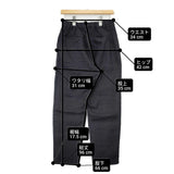 nest Robe リネンタックパンツ 定価22000円 01223-1059 パンツ ブラック レディース ネストローブ【中古】6-0504M∞