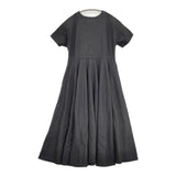 foufou THE DRESS コットンリネン 81OP04 サイズ0 半袖 ワンピース ブラック レディース フーフー【中古】6-0515S◎