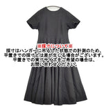 foufou THE DRESS コットンリネン 81OP04 サイズ0 半袖 ワンピース ブラック レディース フーフー【中古】6-0515S◎