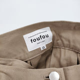 foufou trench flare skirt トレンチフレアスカート ラップ 91sk01 サイズ0 ベルト付き ロングスカート ベージュ レディース フーフー【中古】6-0424G♪