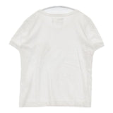 MHL. 595-6168504 ロゴ ポケット付き 半袖Ｔシャツ カットソー ホワイト レディース エムエイチエル【中古】6-0701S∞