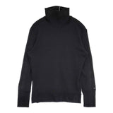 SI-HO SUP SC-554 フライスタートル ハイネック 日本製 コットン 長袖Ｔシャツ カットソー ロンＴ ブラック レディース シーホースプ【中古】6-0622M∞