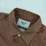 YAECA WRITE ボタニカル 90156 STRAWBERRY MEADOW 長袖シャツ ワインレッド系 レディース ヤエカ ライト【中古】6-0622M∞