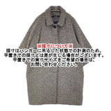 SI-HIRAI ツイード ウールナイロン コート ブラック ホワイト レディース スーヒライ【中古】6-0905T∞