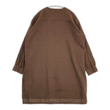 MAISON DE SOIL HOMME プルオーバー サイドスリット クルーネック ロング サイズ2 長袖シャツ ブラウン メンズ メゾンドソイルオム【中古】6-0414M♪