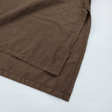 MAISON DE SOIL HOMME プルオーバー サイドスリット クルーネック ロング サイズ2 長袖シャツ ブラウン メンズ メゾンドソイルオム【中古】6-0414M♪