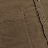MAISON DE SOIL HOMME プルオーバー サイドスリット クルーネック ロング サイズ2 長袖シャツ ブラウン メンズ メゾンドソイルオム【中古】6-0414M♪