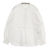 soulberry 私のくるみ釦ブラウス コットン サイズM t4b0009-2 ブラウス シャツ ホワイト レディース ソウルベリー【中古】6-0622M∞