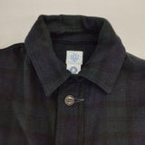 POST OVERALLS POST OʼALLS USA製 ウール ブラックウォッチ チェック ジャケット グリーン ネイビー メンズ ポストオーバーオールズ【中古】6-0817T∞