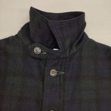POST OVERALLS POST OʼALLS USA製 ウール ブラックウォッチ チェック ジャケット グリーン ネイビー メンズ ポストオーバーオールズ【中古】6-0817T∞
